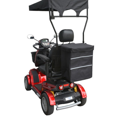 Top Gun Scooter Accessory Canopy, Bag and Flag - Black/Orange Red Flag