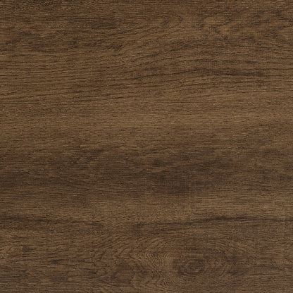Capri 115cm Round Dining Table - Dark Oak/Black