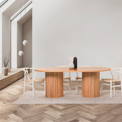 Caesar 240cm Dining Table - Messmate/Natural