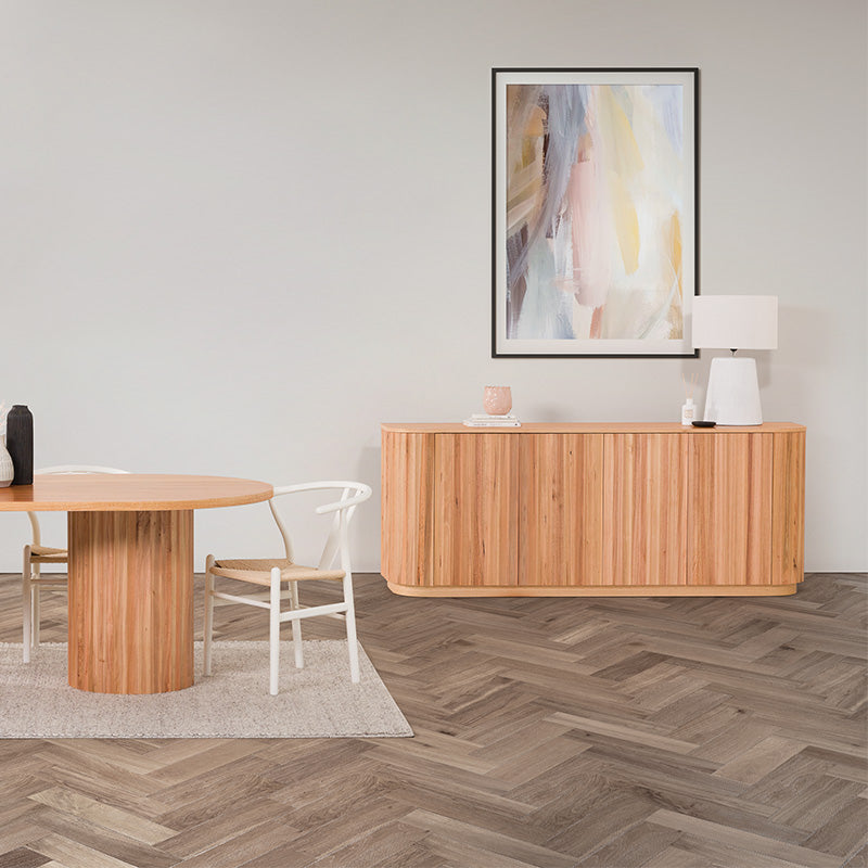 Caesar 2062mm Timber Buffet - Messmate/Natural