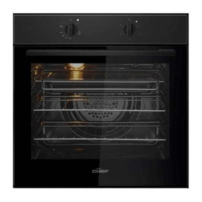 Chef 60cm Built-In Oven with 3 Functions - Dark Stainless Steel