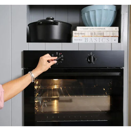 Chef 60cm Built-In Oven with 3 Functions - Dark Stainless Steel
