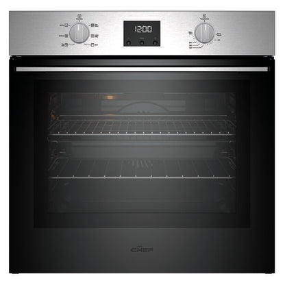 Chef 60cm 6 Function Oven with Airfry and 10A Plug - Stainless Steel
