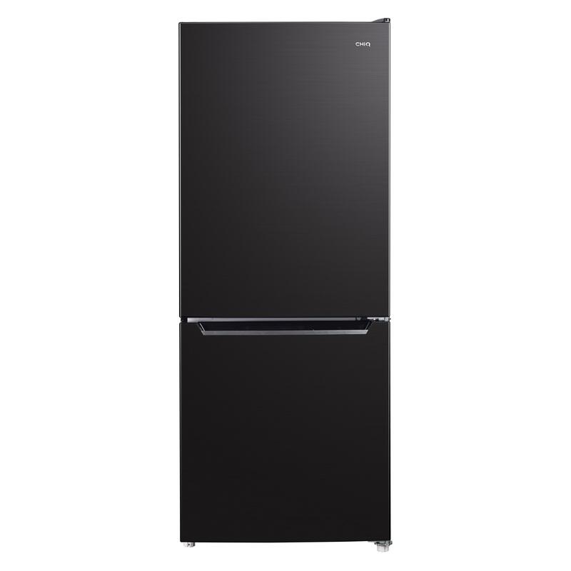 CHiQ 283L Bottom Mount Fridge Freezer - Black Steel
