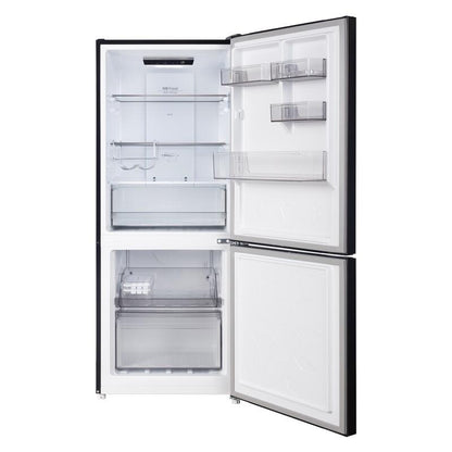 CHiQ 283L Bottom Mount Fridge Freezer - Black Steel