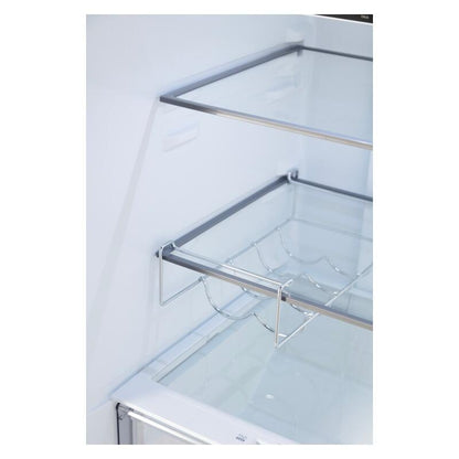 CHiQ 283L Bottom Mount Fridge Freezer - Black Steel