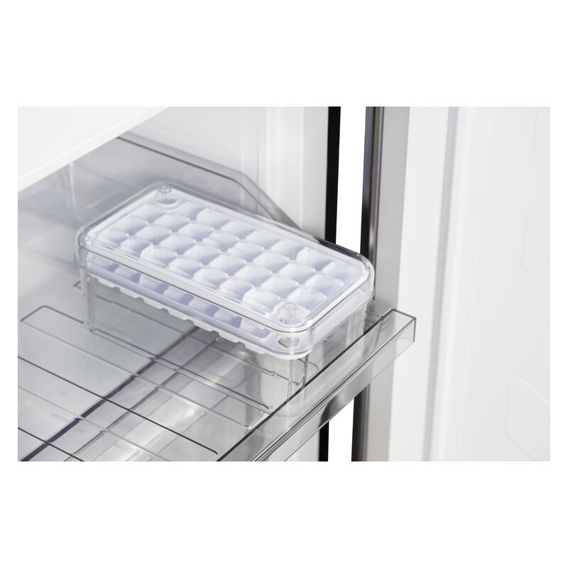 CHiQ 283L Bottom Mount Fridge Freezer - Black Steel
