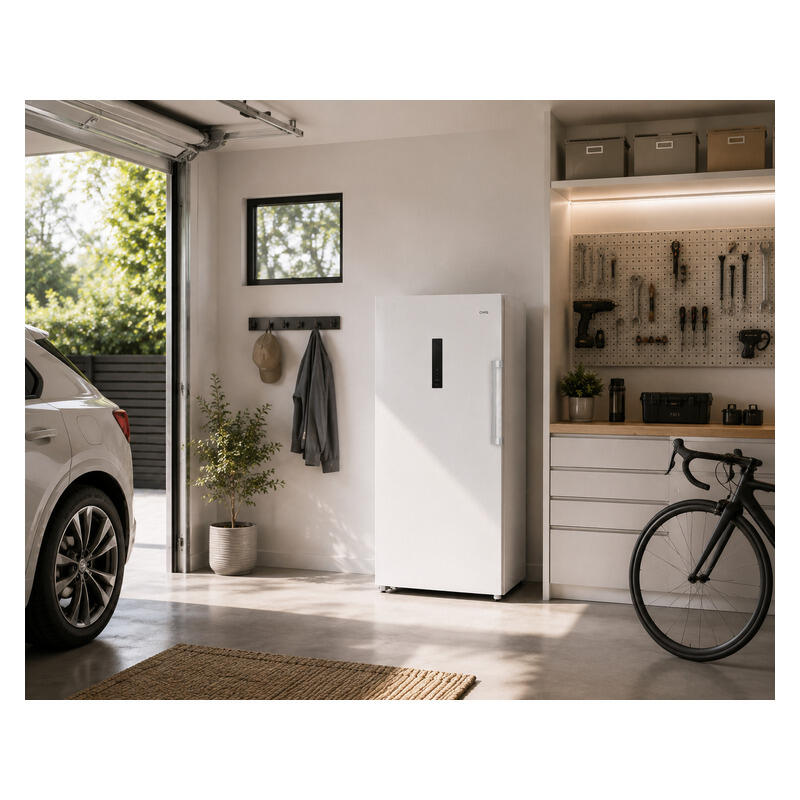 CHiQ 311L Inverter Left Hinge Hybrid Vertical Fridge/Freezer - White