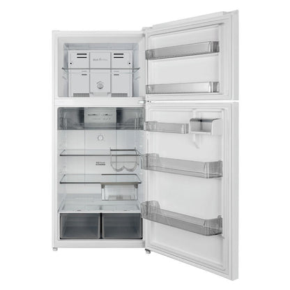 CHiQ 515L Top Mount Fridge Freezer - White
