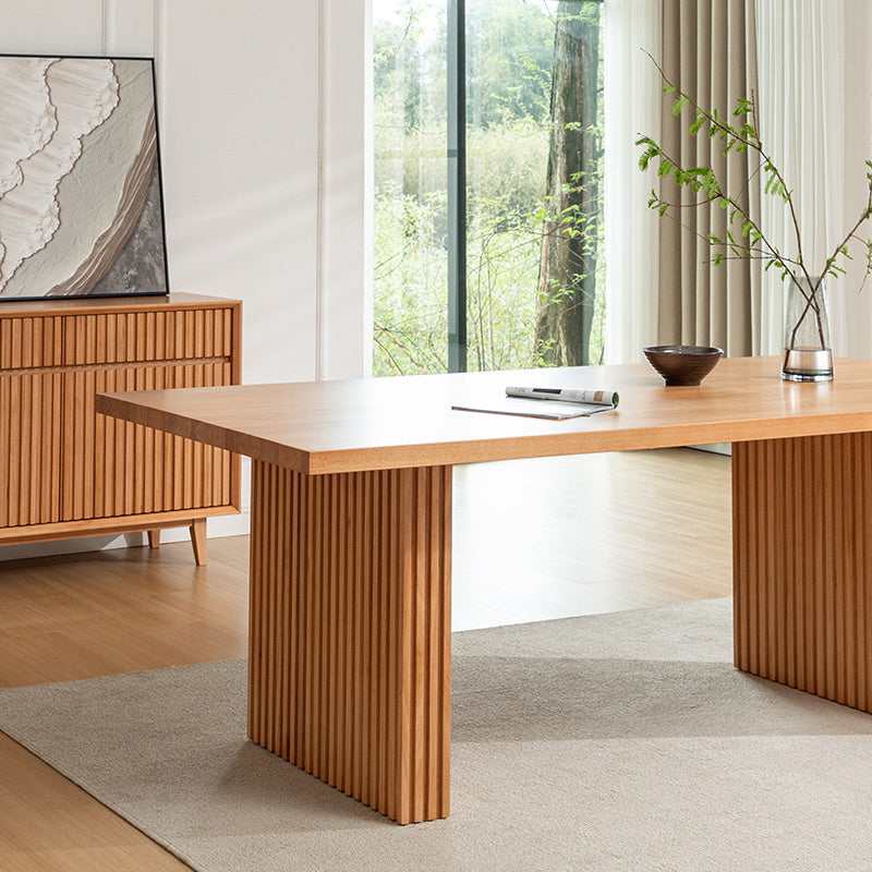 Cleo 210cm Timber Dining Table - Natural