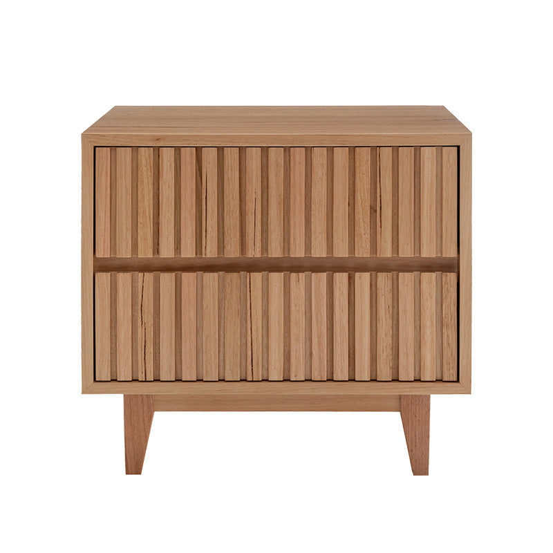 Cleo 4 Piece King Timber Bedroom Suite - Messmate/Natural