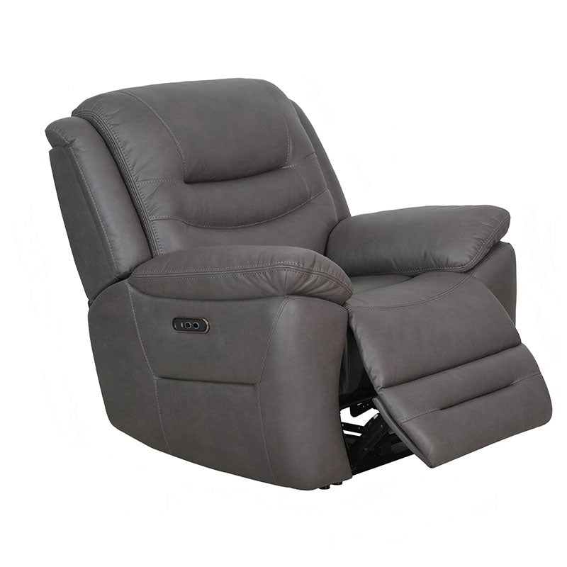 Cleveland Electric Recliner Fabric Armchair - Dark Grey
