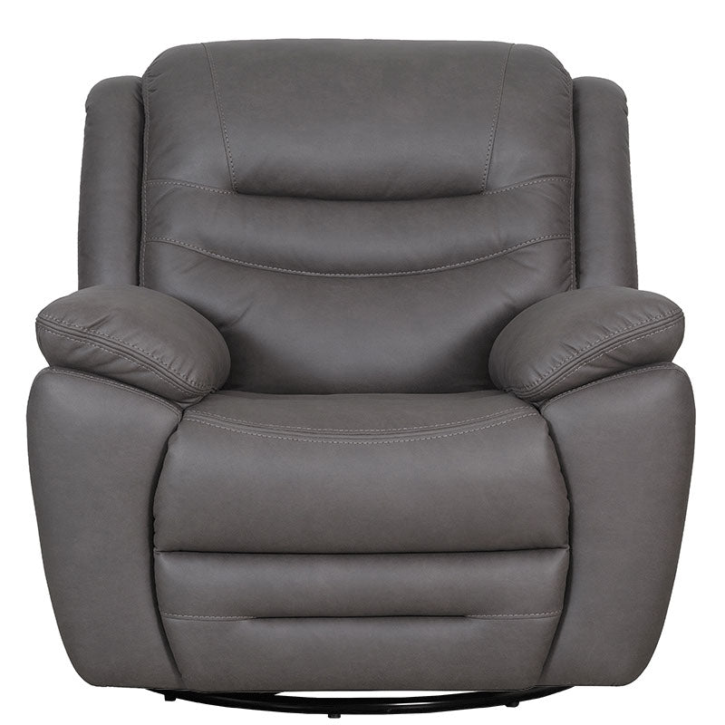 Cleveland Electric Recliner Fabric Armchair with Swivel & Glide - Dark Grey