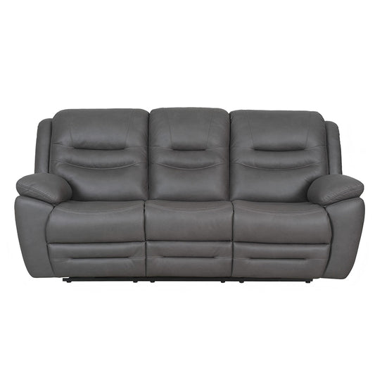 Cleveland 3 Seater Electric Fabric Recliner Sofa - Dark Grey