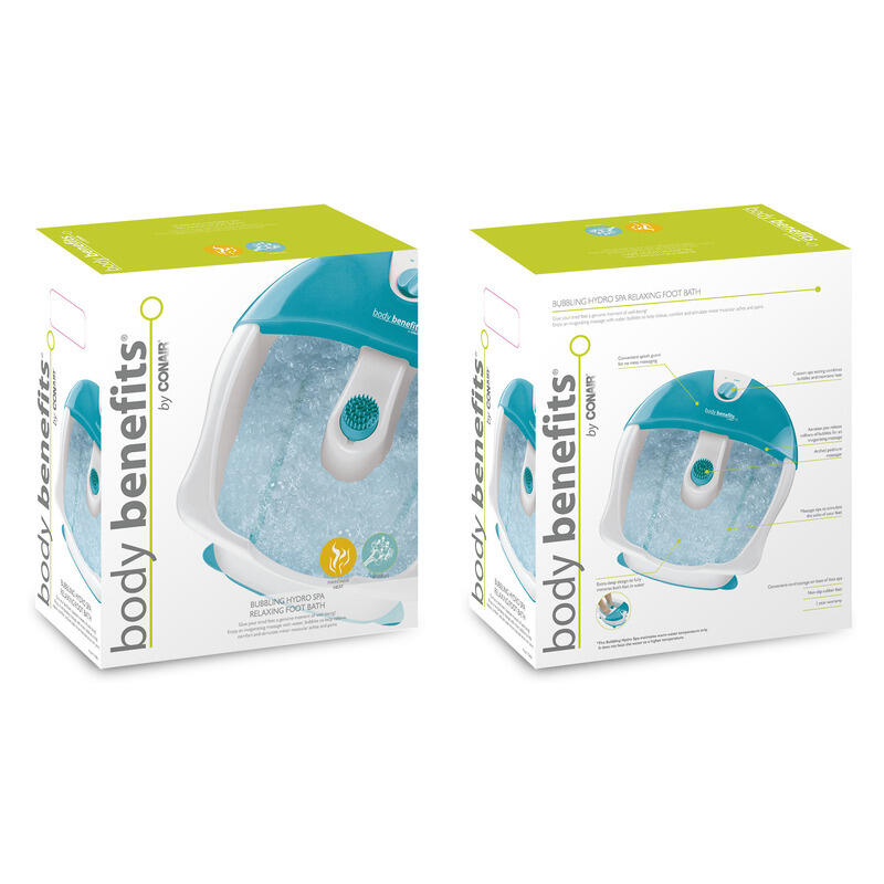 Conair Body Benefits Bubbling Hydro Spa Foot Bath - Blue