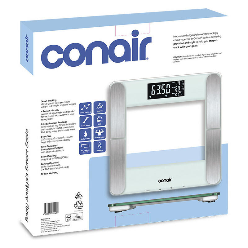 Conair Body Analysis Smart Personal Weighing Scale