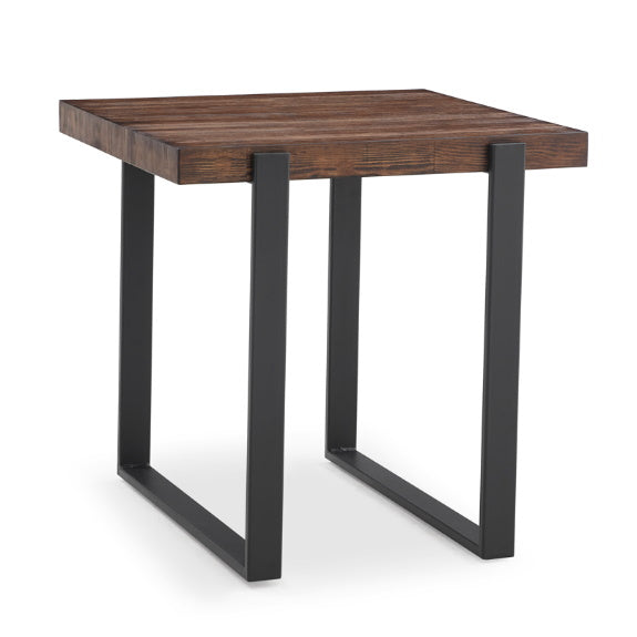 Cottage Lamp Table - Rustic Pine/Black