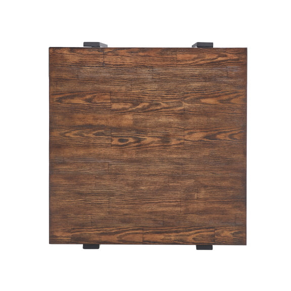 Cottage Lamp Table - Rustic Pine/Black