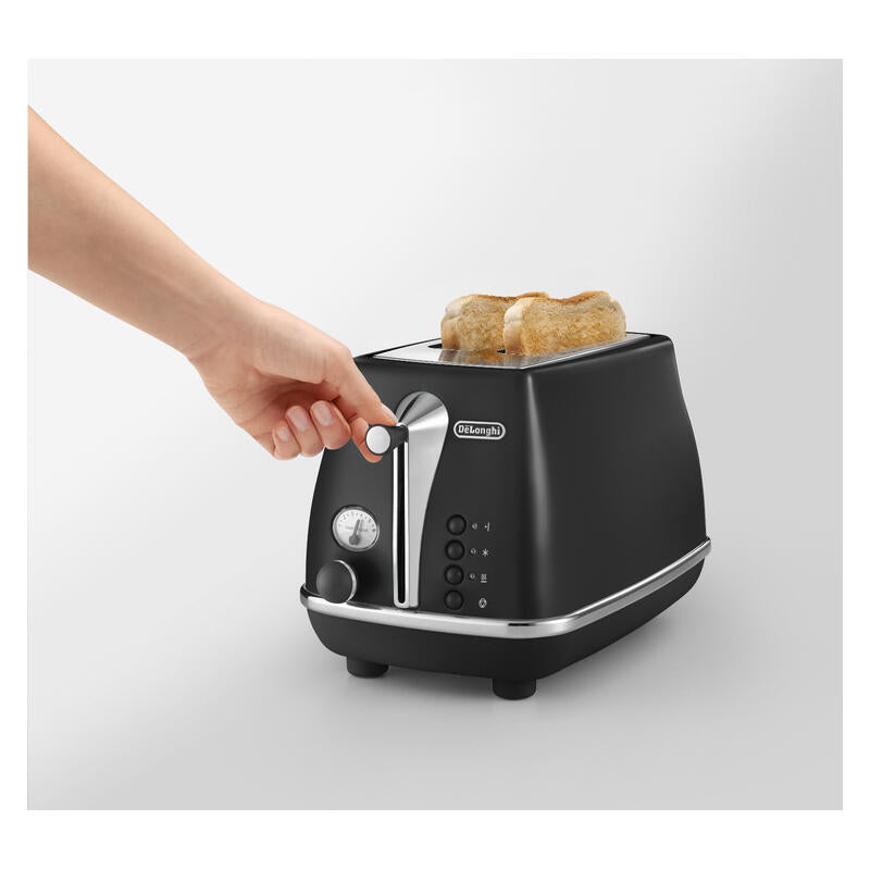 Delonghi Icona Capitals 2-Slice Toaster - Edinburgh Black
