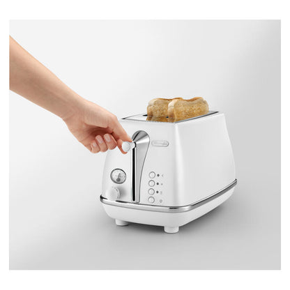 DeLonghi Icona Capitals 2-Slice Toaster - Helsinki White