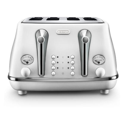 DeLonghi Icona Capitals 4-Slice Toaster - Helsinki White