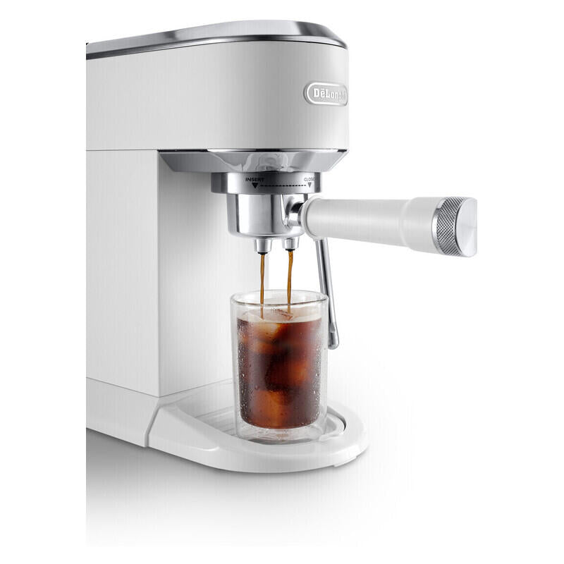 Delonghi Dedica Duo Manual Coffee Machine with Cold Brew - White
