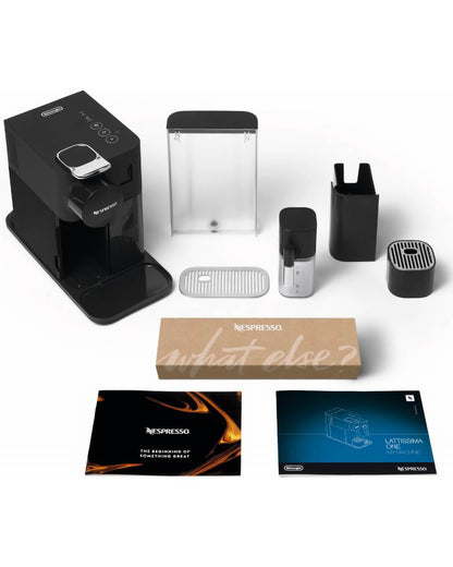 DeLonghi Nespresso Lattissima One Evo Capsule Coffee Machine - Black