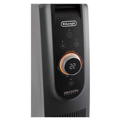 DeLonghi 2400W Dragon 5 Pro Smart Column Oil Heater - Black