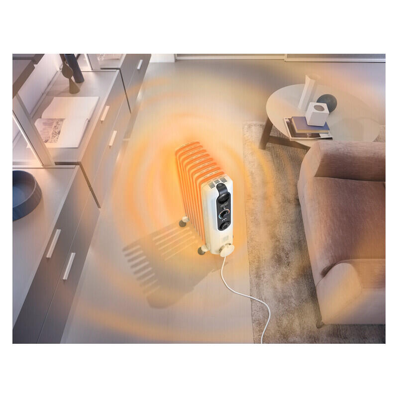 DeLonghi 2000W Radia Easytronic Oil Column Heater - White