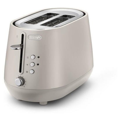 DeLonghi Eclecttica 1.7L Kettle and 2 Slice Toaster Breakfast Pack - Beige