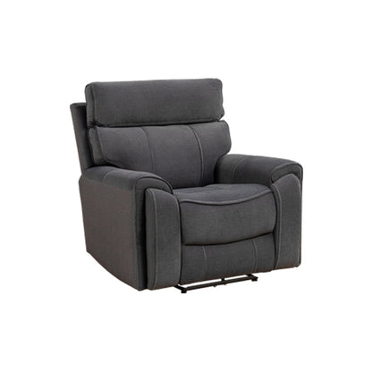 Dynasty 3+1+1 Electric Fabric Recliner Suite - Charcoal