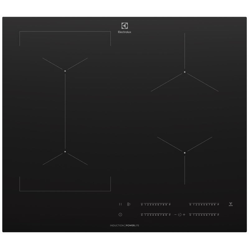 Electrolux 60cm 4-Zone Induction Cooktop with Low Current - Black
