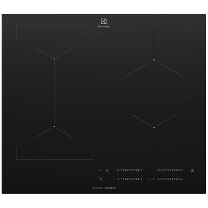 Electrolux 60cm 4-Zone Induction Cooktop with Low Current - Black