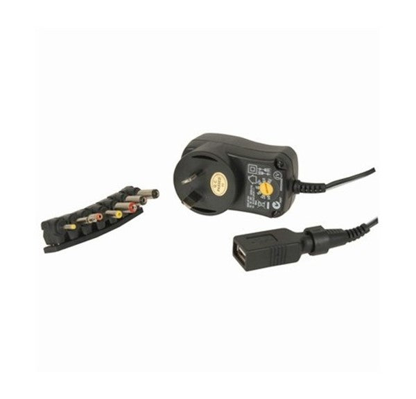 Techbrands Power Supply 7DC Plugs and USB Outlet