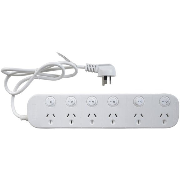 Techbrands 6 Way Powerboard