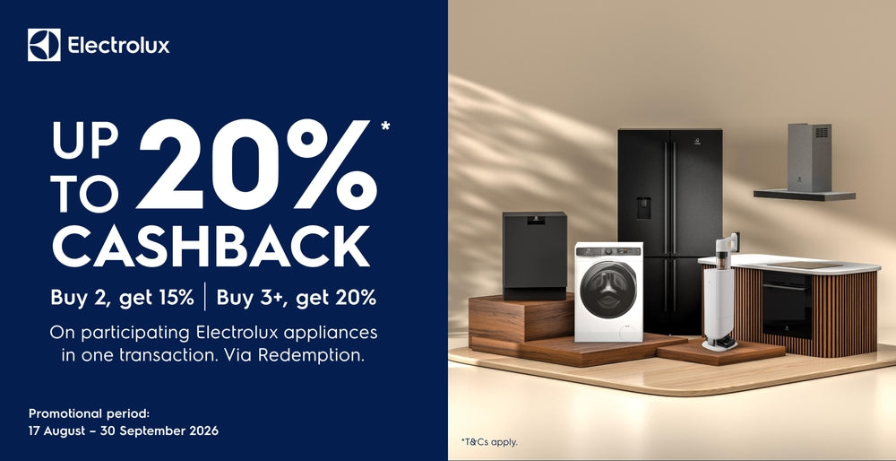 Up to 20% Cashback with Electrolux