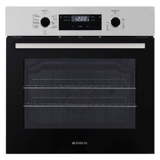 Emilia 60cm Built-In Oven with 9 Functions - Stainless Steel (Metro Series)