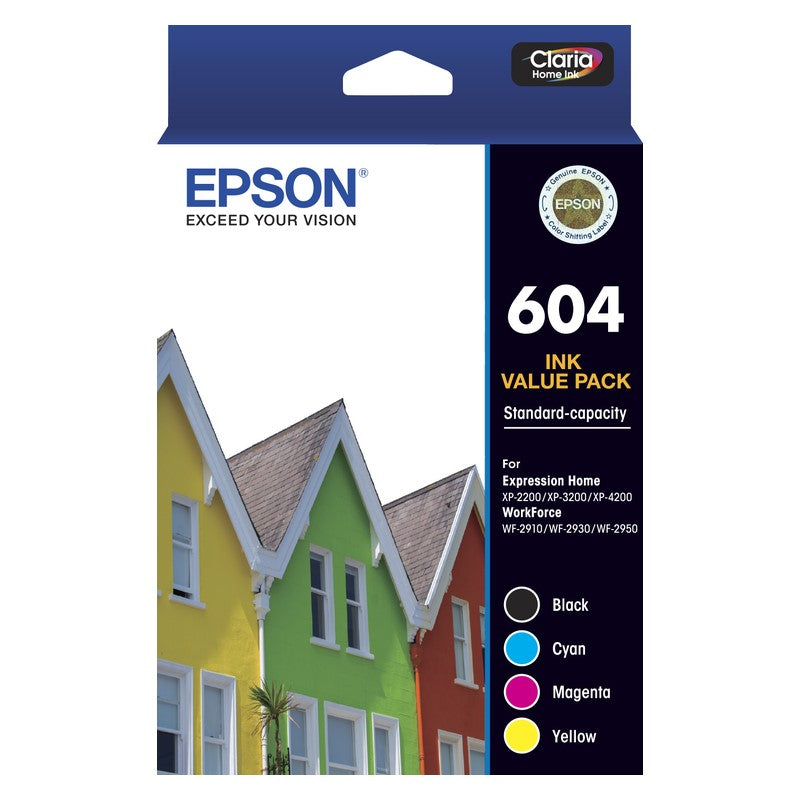 Epson 604 Standard Capacity Value 4 Pack