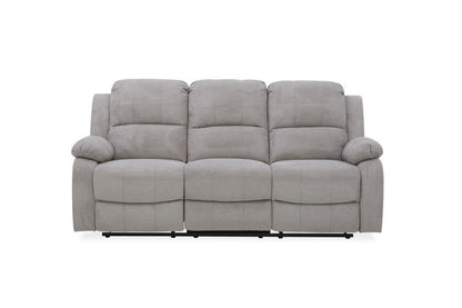 Estate 3+1+1 Fabric Recliner Lounge Suite - Light Grey