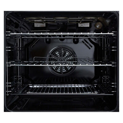 Euromaid 54cm Freestanding Oven with 4-Zone Electric Cooktop - White