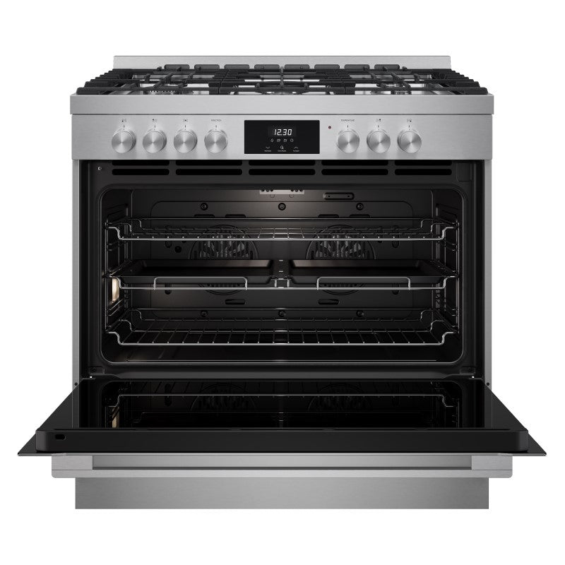 Euromaid 90cm Freestanding Cooker Dual Fuel - Stainless Steel