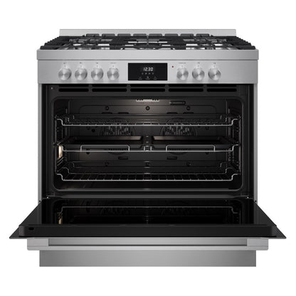 Euromaid 90cm Freestanding Cooker Dual Fuel - Stainless Steel