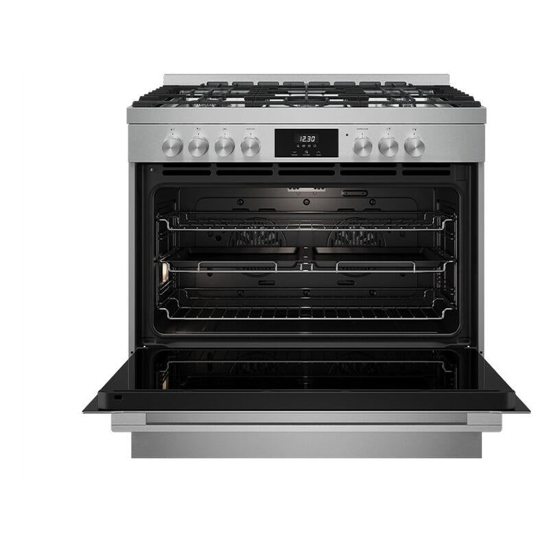 Euromaid 90cm Freestanding Cooker Dual Fuel - Stainless Steel