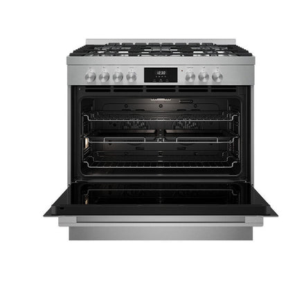 Euromaid 90cm Freestanding Cooker Dual Fuel - Stainless Steel