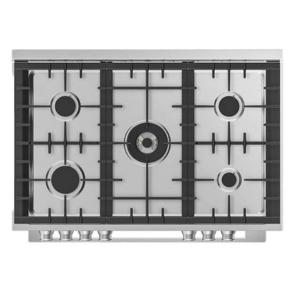 Euromaid 90cm Freestanding Cooker Dual Fuel - Stainless Steel