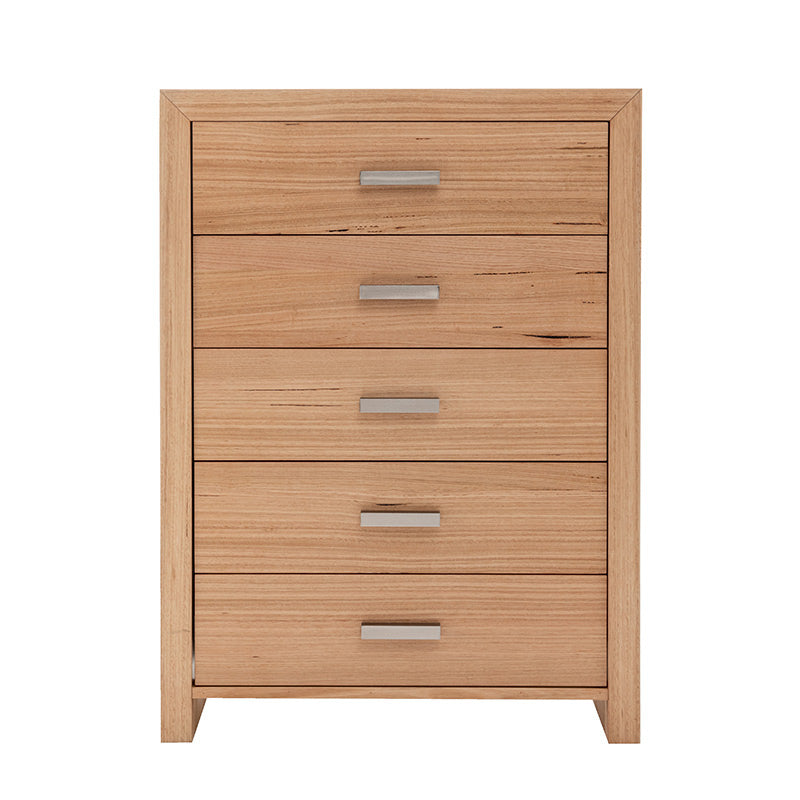 Eva 4 Piece King Timber Bedroom Suite - Messmate/Natural