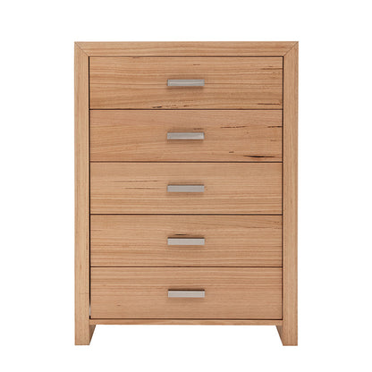 Eva 4 Piece King Timber Bedroom Suite - Messmate/Natural