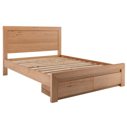 Eva 4 Piece Queen Timber Bedroom Suite - Messmate/Natural