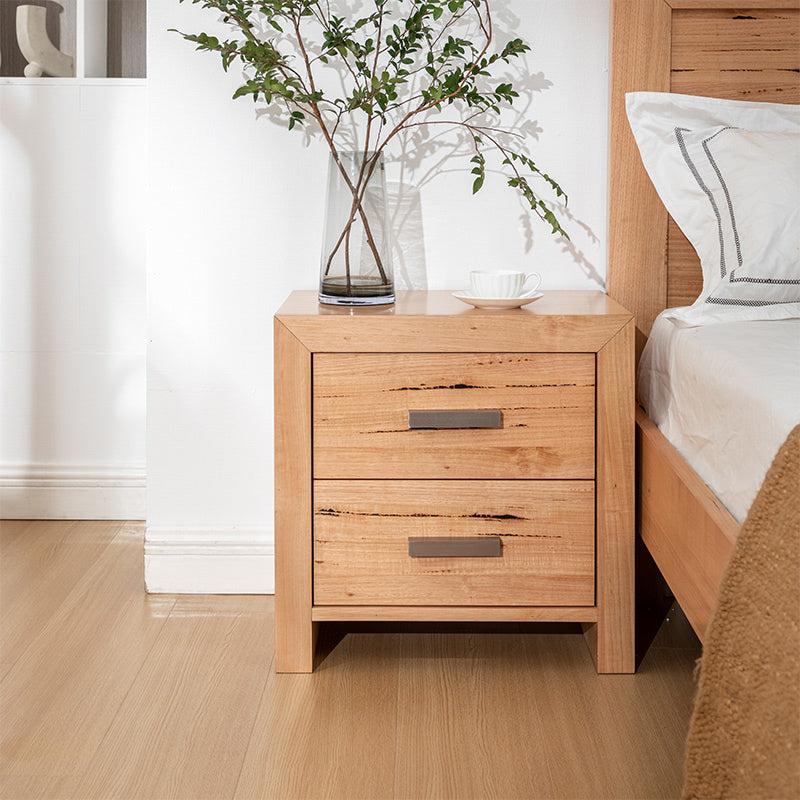 Eva 4 Piece Queen Timber Bedroom Suite - Messmate/Natural