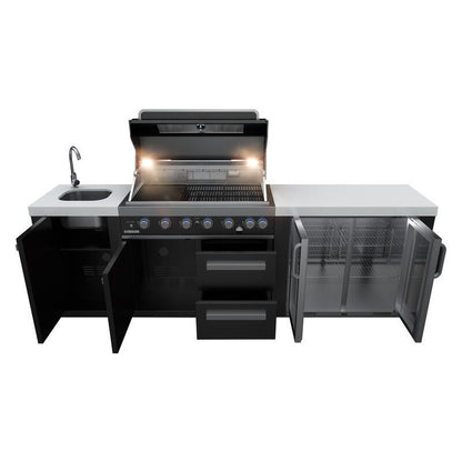 Everdure Oasis Outdoor Kitchen 6 Burner Sink and Beverage Cooler